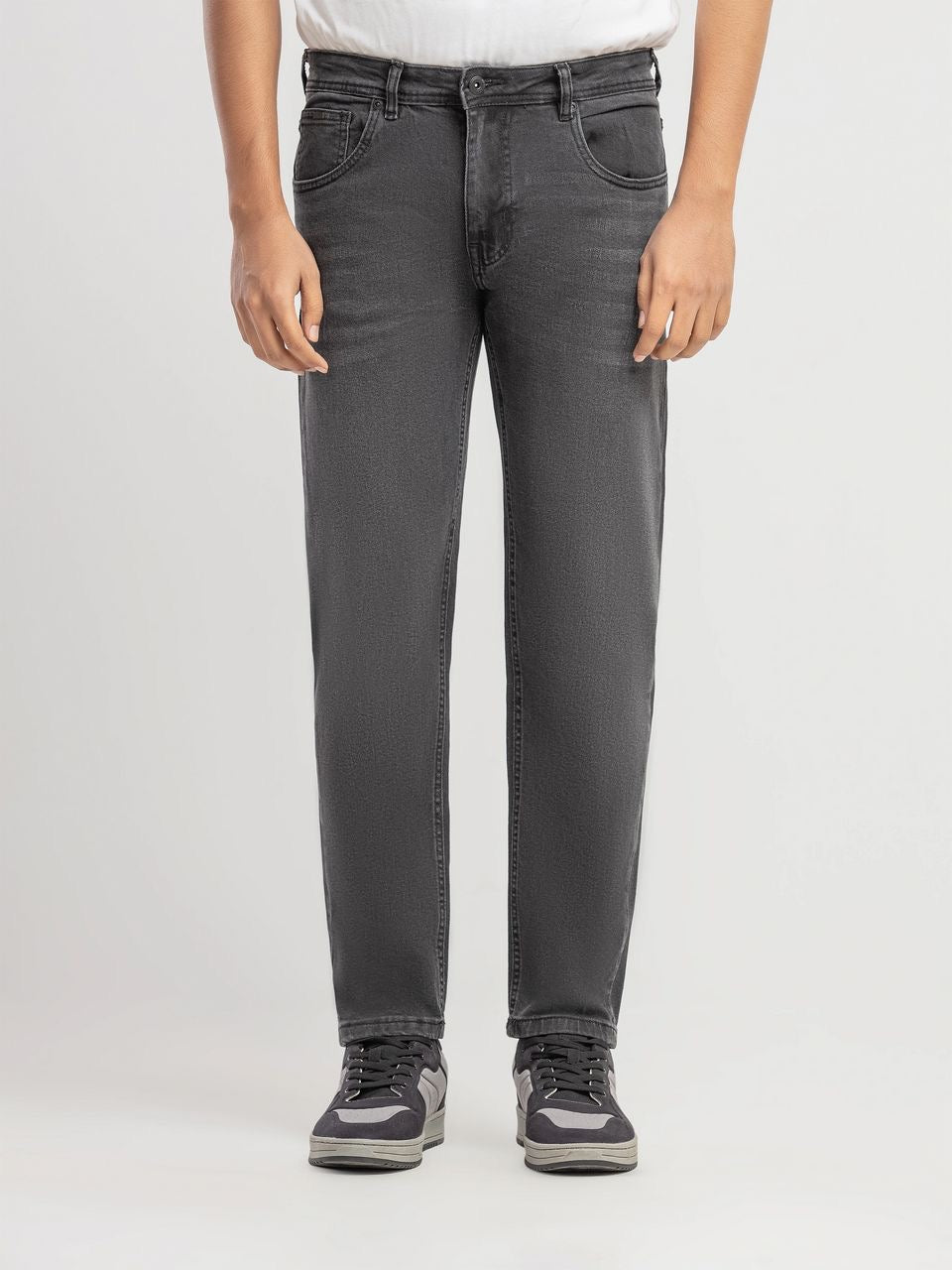 HAZY GREY DENIM STRAIGHT FIT