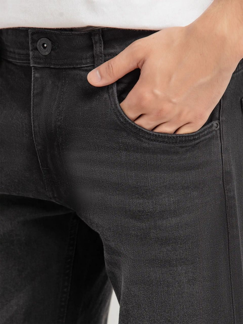 HAZY GREY DENIM STRAIGHT FIT