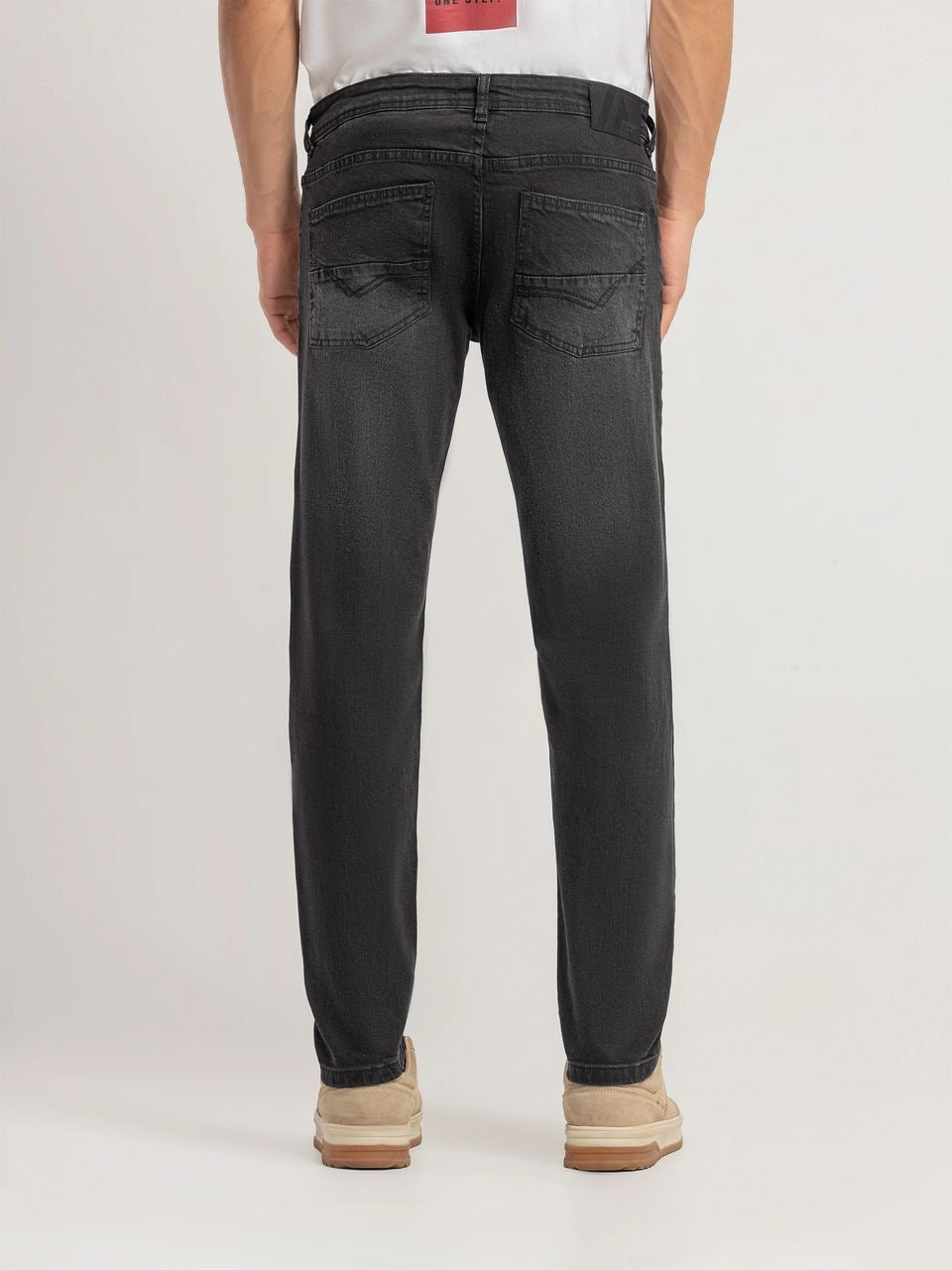 HAZY GREY DENIM STRAIGHT FIT