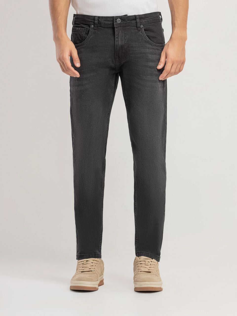 HAZY GREY DENIM STRAIGHT FIT